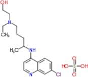 2-[4-[(7-chloro-4-quinolinyl)amino]pentyl] amino ethanol sulfate