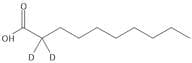 Decanoic-2,2-D2 acid