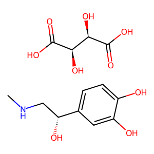 (−)-Epinephrine (+)-bitartrate salt