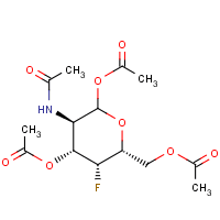 2-Acetamido-1,3,6-tri-O-acetyl-2,4-dideoxy-4-fluoro-D-glucopyranose