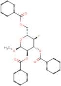Methyl 2,3,6-tri-O-benzoyl-4-deoxy-4-fluoro-α-D-glucopyranoside