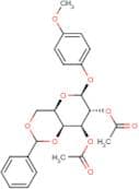 4-Methoxyphenyl 2,3-di-O-acetyl-4,6-O-benzylidene-β-D-galactopyranoside