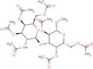 Methyl 3-O-(2-acetamido-3,4,6-tri-O-acetyl-2-deoxy-β-D-glucopyranosyl)-2,4,6-tri-O-acetyl-β-D-gala…