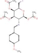 1,3,4-Tri-O-acetyl-2-amino-2,6-dideoxy-6-iodo-N-(4-methoxybenzylidene)-β-D-glucopyranose