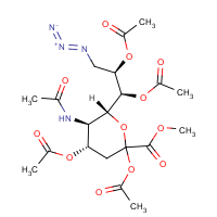 2,4,7,8-Tetra-O-acetyl-9-azido-9-deoxy-N-acetylneuraminic acid methyl ester
