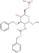 Methyl 6-O-acetyl-3-O-benzyl-2-benzyloxycarbonylamino-2-deoxy-α-D-glucopyranoside