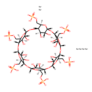 α-cyclodextrin phosphate sodium salt (DS~2-6)