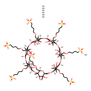 Sulfobutylated β-cyclodextrin sodium salt (DS~10)