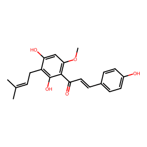 1-[2,4-Dihydroxy-6-methoxy-3-(3-methyl-2-buten-1-yl)phenyl]-3-(4-hydroxyphenyl)-2-propen-1-one