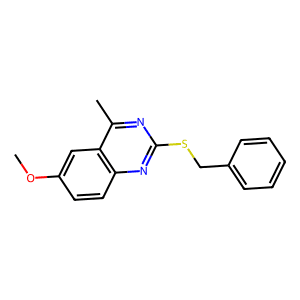 2-benzylsulfanyl-6-methoxy-4-methylquinazoline