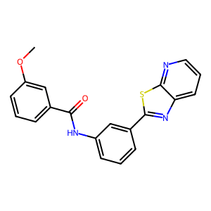 Benzamide, 3-methoxy-N-(3-thiazolo[5,4-b]pyridin-2-ylphenyl)