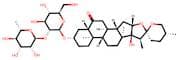 (25R)-3β,17α-dihydroxy-5α- spirostan-6-one3-O-α-L- rhamnopyranosyl-(1→2)-β- D-glucopyranoside