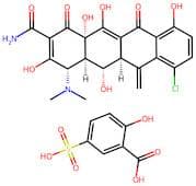 Meclocycline sulfosalicylate salt