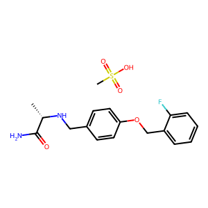 Ralfinamide mesylate