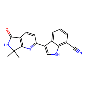 3-(7,7-dimethyl-5-oxo-6,7-dihydro-5H-pyrrolo[3,4-b]pyridin-2-yl)-1H-indole-7-carbonitrile