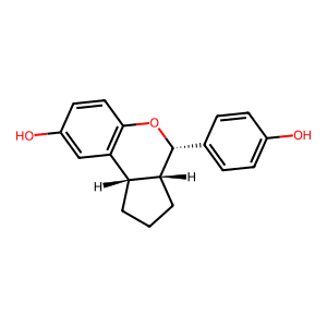 Cyclopenta[c][1]benzopyran-8-ol, 1,2,3,3a,4,9b-hexahydro-4-(4-hydroxyphenyl)-, (3aR,4S,9bS)-rel-