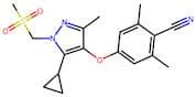 Benzonitrile, 4-[[5-cyclopropyl-3-methyl-1-[(methylsulfonyl)methyl]-1H-pyrazol-4-yl]oxy]-2,6-dimet…