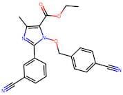 ethyl 1-[(4-cyanobenzyl)oxy]-2-(3-cyanophenyl)-4-methyl-1H-imidazole-5-carboxylate