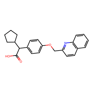 α-Cyclopentyl-4-(2-quinolinylmethoxy)benzeneacetic acid
