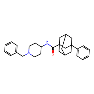 3-​Phenyl-​N-​[1-​(phenylmethyl)​-​4-​piperidinyl]​-tricyclo[3.3.1.13,​7]​decane-​1-​carboxamide