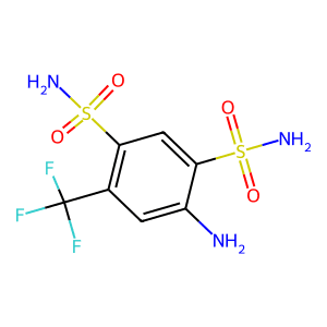 4-Amino-6-(trifluoromethyl)benzene-1,3-disulfonamide