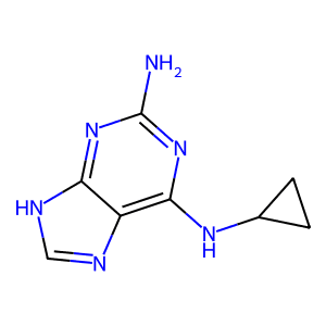2-Amino-6-cyclopropylamino-9H-purine