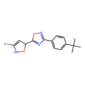 5-(3-bromo-4,5-dihydroisoxazol-5-yl)-3-(4-(tert-butyl)phenyl)-1,2,4-oxadiazole
