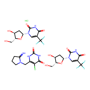 Trifluridine/tipiracil hydrochloride mixture