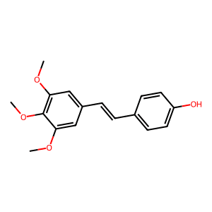 4-[(1E)-2-(3,4,5-trimethoxyphenyl)ethenyl]phenol