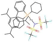 2-Dicyclohexylphosphino-2',4',6'-triisopropylbiphenyl gold(I) bis(trifluoromethanesulfonyl)imide