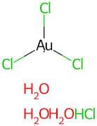 Hydrogen tetrachloroaurate(III) trihydrate