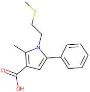 2-Methyl-1-(2-methylthioethyl)-5-phenylpyrrole-3-carboxylic acid