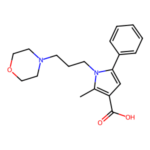 2-Methyl-1-[3-(morpholin-4-yl)prop-1-yl]-5-phenyl-1H-pyrrole-3-carboxylic acid