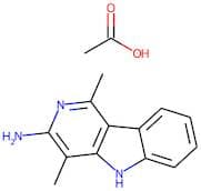 3-Amino-1,4-dimethyl-5H-pyrido[4,3-b]indole acetate