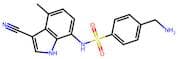 4-(Aminomethyl)-N-(3-cyano-4-methyl-1H-indol-7-yl)benzenesulfonamide