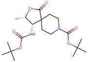 Tert-butyl (3S,4S)-4-((tert-butoxycarbonyl)amino)-3-methyl-1-oxo-2-oxa-8-azaspiro[4.5]decane-8-car…