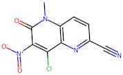 8-Chloro-5-methyl-7-nitro-6-oxo-5,6-dihydro-1,5-naphthyridine-2-carbonitrile