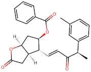 (3aR,4R,5R,6aS)-2-Oxo-4-((R,E)-3-oxo-4-(m-tolyl)pent-1-en-1-yl)hexahydro-2H-cyclopenta[b]furan-5-y…