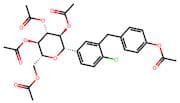 (2S,3S,4R,5R,6R)-2-(3-(4-Acetoxybenzyl)-4-chlorophenyl)-6-(acetoxymethyl)tetrahydro-2H-pyran-3,4,5…