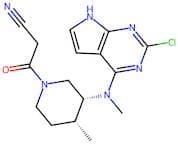 3-((3R,4R)-3-((2-chloro-7H-pyrrolo[2,3-d]pyrimidin-4-yl)(methyl)amino)-4-methylpiperidin-1-yl)-3-o…