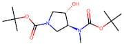 tert-Butyl (3S,4S)-3-((tert-butoxycarbonyl)(methyl)amino)-4-hydroxypyrrolidine-1-carboxylate