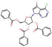 (2R,3R,4R,5R)-2-((benzoyloxy)methyl)-5-(4-chloro-5-iodo-7H-pyrrolo[2,3-d]pyrimidin-7-yl)tetrahydro…