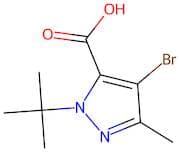 4-Bromo-3-methyl-1-(2-methyl-2-propanyl)-1H-pyrazole-5-carboxylic acid