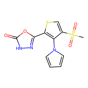 5-[4-(Methylsulfonyl)-3-(1H-pyrrol-1-yl)-2-thienyl]-1,3,4-oxadiazol-2(3H)-one