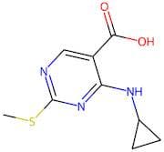 4-(Cyclopropylamino)-2-(methylthio)pyrimidine-5-carboxylic acid