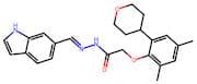 (E)-N'-((1H-indol-6-yl)methylene)-2-(2-(tetrahydro-2H-pyran-4-yl)-4,6-dimethylphenoxy)acetohydrazi…