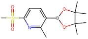 2-Methyl-3-(4,4,5,5-tetramethyl-1,3,2-dioxaborolan-2-yl)-6-(methylsulfonyl)pyridine
