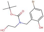 (5-Bromo-2-hydroxy-benzyl)-(2-hydroxy-ethyl)-carbamic acid tert-butyl ester