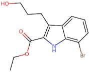 7-Bromo-3-(3-hydroxy-propyl)-1H-indole-2-carboxylic acid ethyl ester