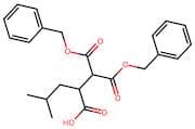 2-(1,3-Bis(benzyloxy)-1,3-dioxopropan-2-yl)-4-methylpentanoic acid
